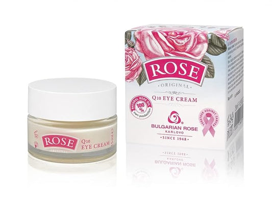 Rose Bulgarian Eye Cream with Natural Oil for Dark Spots and Puffiness, Under Eye Cream for Wrinkles and Bags, Water Anti Aging Eye Cream Helps Improve Dryness-VivaGrace Women