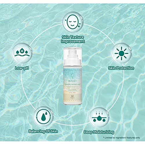 Ceramide Oxygen Face Mist | Low pH, Vegan, Cruelty Free | Hydrating Refreshing Soothing Facial Mist Spray with Antioxidants 2.7 Fl Oz (3)-VivaGrace Women