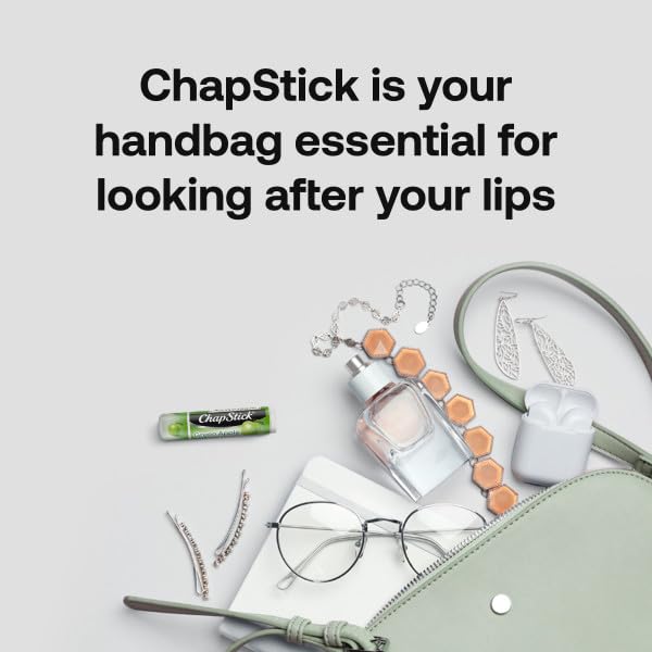 ChapStick Bulk Lip Balm Green Apple, Lip Care Tubes, 0.15 oz, 144 ct case-VivaGrace Women
