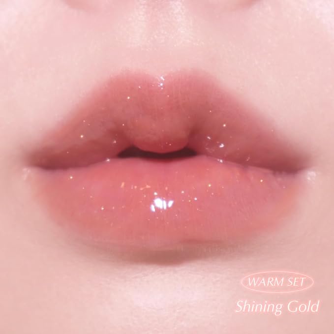 Keep In Touch Jelly Plumper Tint: Tea & Twinkle | Non-Sticky, Long-Lasting Lip Gloss | Vegan and Cruelty-Free Korean Lip Tint (Shining Gold)-VivaGrace Women