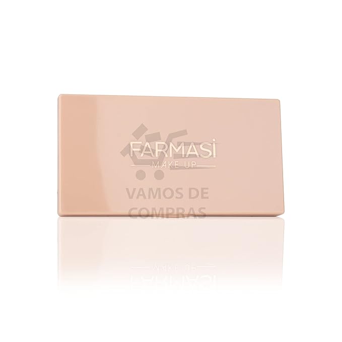 FARMASI Makeup Face Palette, Trio Eyeshadow, Long Lasting Face Sculpting, Blush and Highlighter Powder, Glow Contour Shadow Bronzer, All Skin Types, 0.52 oz. / 15 g (3 in 1 Face Palette)-VivaGrace Women