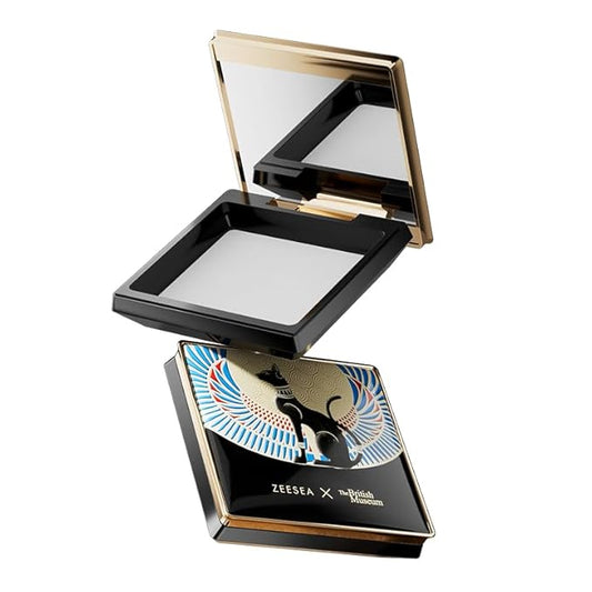 ZEESEA Pressed Powder The British Museum Egypt Series Long Lasting Oil Control Facial Finishing Brighten Setting Powder Multi-use Foundation(#03 Translucent)-VivaGrace Women