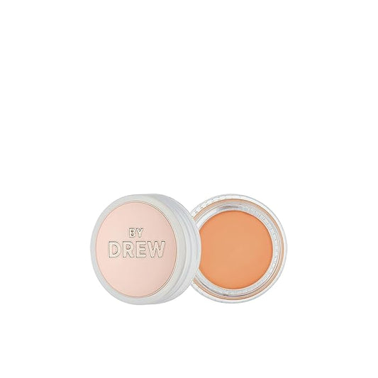 FLOWER Beauty By Drew Barrymore Chill Out Smoothing Color Correcting Cream - Conceals + Brightens Dark Circles - Hydrates + Moisturizes Skin - Makeup Infused With Vitamin E + Jojoba (Medium Peach)-VivaGrace Women
