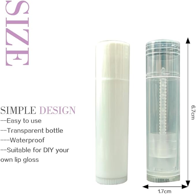 50 Lip Balm Container Kit with Filling Tray and Spatula, Round Tube Refillable Empty Tube 3 Colors, 0.15 oz, BPA Free, for DIY Homemade Lipstick Lipstick (50 black kits,)-VivaGrace Women