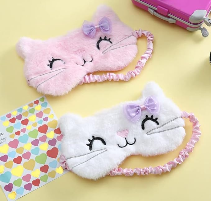 Sanrio Hello Kitty Sleep Eye Mask/Hello Kitty Face Sleep Mask/Comfortable and Soft Eye Cover Sleep and Cheese # .3 Tissue-VivaGrace Women