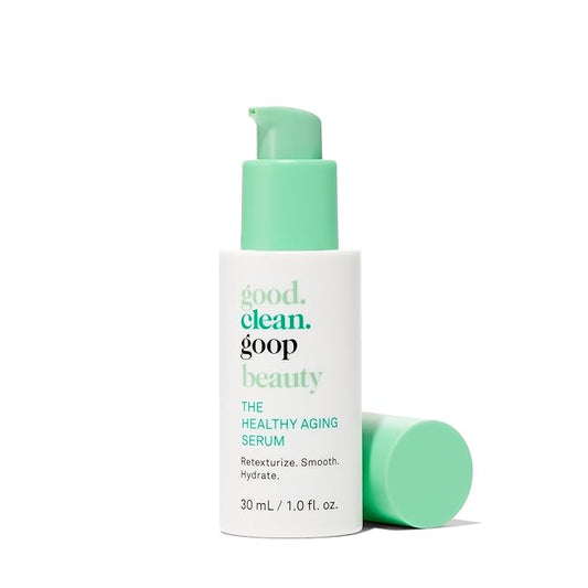 good.clean.goop beauty The Healthy Aging Serum | Facial Serum with Tranexamic Acid, Shikimic Acid & Goji Berry Oil | Serum to Help Smooth Wrinkles and Fine Lines | Anti-Aging Serum | Vegan | 1 Fl oz-VivaGrace Women