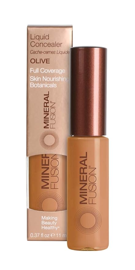 Mineral Fusion Liquid Concealer, Olive, 0.36 Ounce (Packaging May Vary)-VivaGrace Women