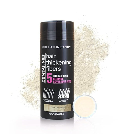 Hair Fibers for Thinning Hair for Women All-Natural Hair Building Fibers 0.98 Oz Hair Volume Powder Bald Spot Cover Up for Men & Women (Light Blonde)-VivaGrace Women