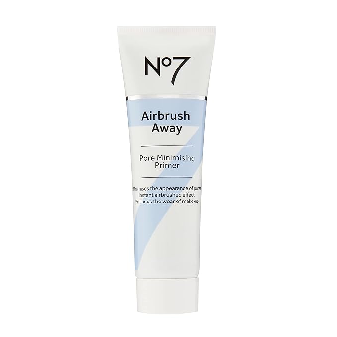 No7 Airbrush Away Pore Minimizing Facial Primer - Lightweight, Matte Primer & Pore Minimizer for Face - Makeup Primer for Oily Skin (30ml)-VivaGrace Women