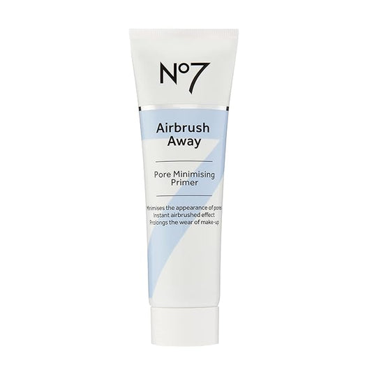 No7 Airbrush Away Pore Minimizing Facial Primer - Lightweight, Matte Primer & Pore Minimizer for Face - Makeup Primer for Oily Skin (30ml)-VivaGrace Women