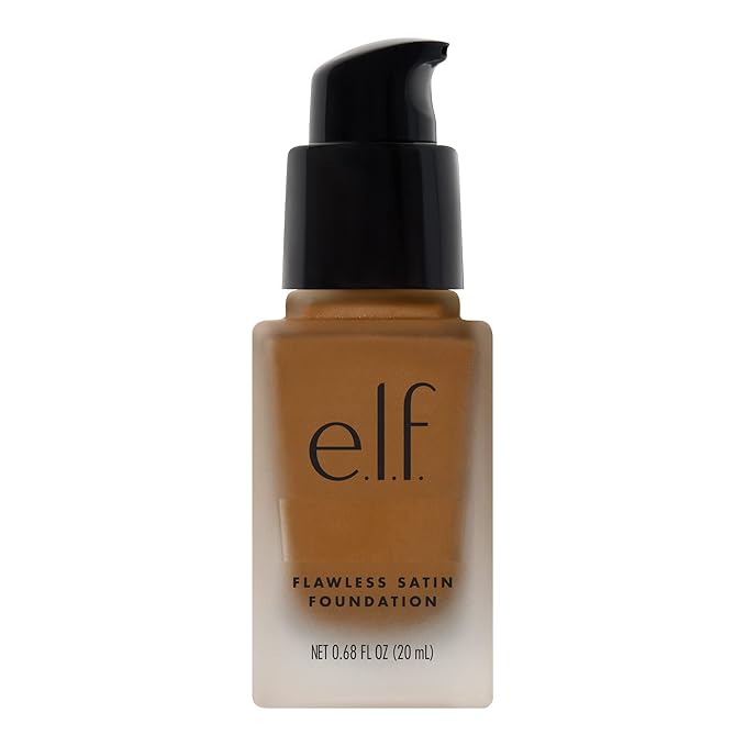 e.l.f. Flawless Finish Foundation, Lightweight & Medium Coverage, Semi-Matte Finish, Cinnamon, 0.68 Fl Oz (20mL)-VivaGrace Women