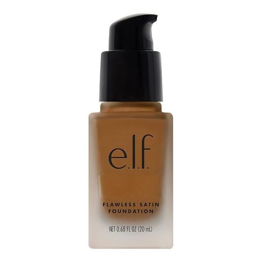 e.l.f. Flawless Finish Foundation, Lightweight & Medium Coverage, Semi-Matte Finish, Cinnamon, 0.68 Fl Oz (20mL)-VivaGrace Women