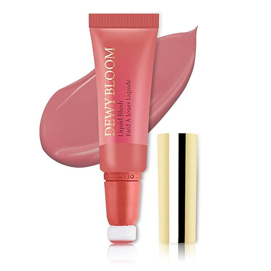 Blush Beauty Wand, Liquid Face Blush Contour Wand with Cushion Applicator, Smooth Cream Blush Wand Natural Matte Finish, Lightweight Blendable Blush Stick Makeup for Cheek,104 Dark Rose-VivaGrace Women
