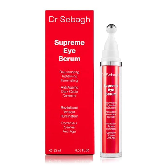 Dr Sebagh® Suprême Under Eye Tightening Serum [ADVANCED ROLL-ON FORMULA] - Under Eye Dark Circle, Puffiness, Fine Lines & Eye Bags Remover - Eye Serum Anti-Aging Wrinkles - Eye Treatment (0.51 fl Oz)-VivaGrace Women