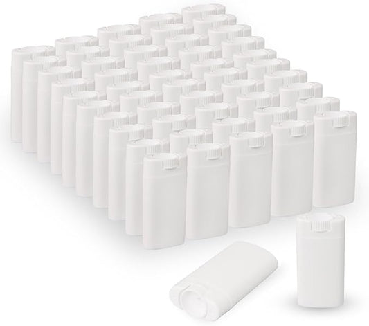 100PCS 15ML White Empty Oval Deodorant Lip Lipstick Balm Tubes Containers for DIY Homemade Crayon Chapstick Holder-VivaGrace Women