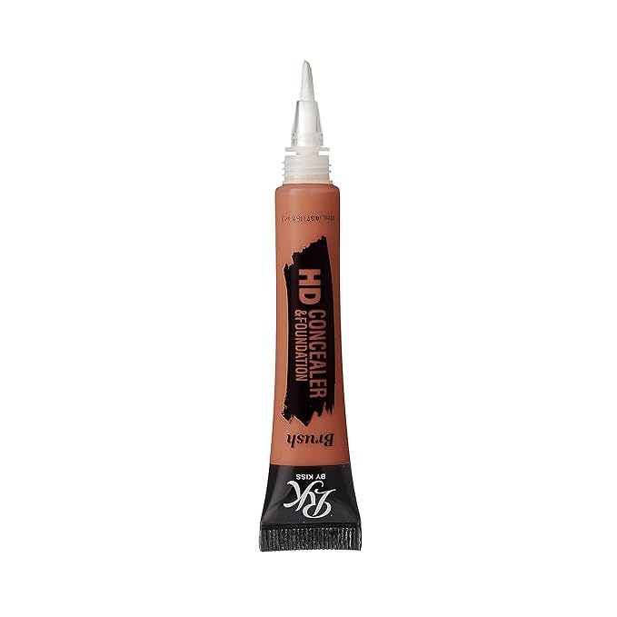 Ruby Kisses HD Concealer & Foundation Flawless Full Cover Brush Face Makeup (Natural Orange Corrector)-VivaGrace Women
