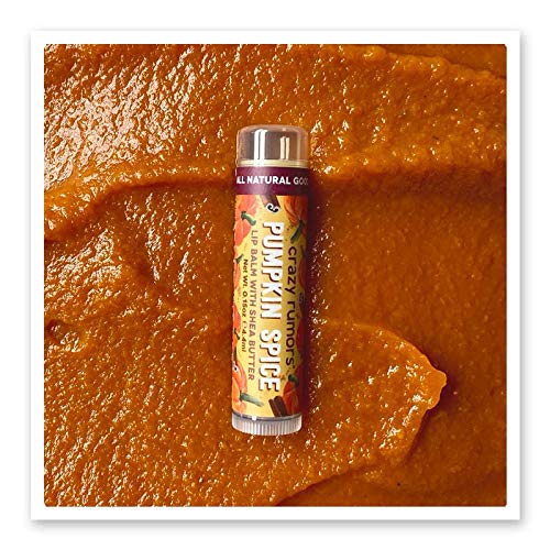 Crazy Rumors Pumpkin Spice Lip Balm. 100% Natural, Vegan, Plant-Based, Made in USA (1-Pack)-VivaGrace Women