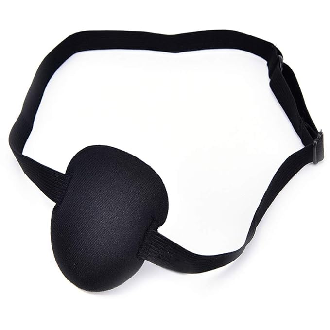 Eye Patch Adult Kid's Adjustable Soft and Comfortable Eye Patch Single Eye Mask for Recovery Eye Amblyopia Halloween Party Decoration 3 Pack-VivaGrace Women