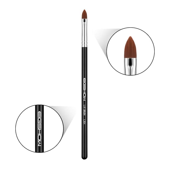 Lip Brush Professional Make Up Brush Travel Lipstick Gloss Wands Applicator Cosmetic Tool Kits, Cruelty-Free & Vegan, Precise Application (L304)-VivaGrace Women