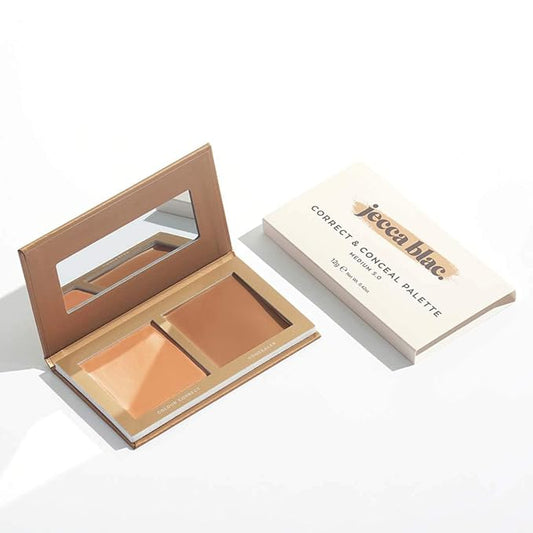 Jecca Blac Correct and Conceal Medium Coverage Palette, Lightweight Long Lasting Formula, Medium To Full Coverage, Gender Neutral and LGBTIQA+ Inclusive Make Up, Medium 5.0, 12g-VivaGrace Women