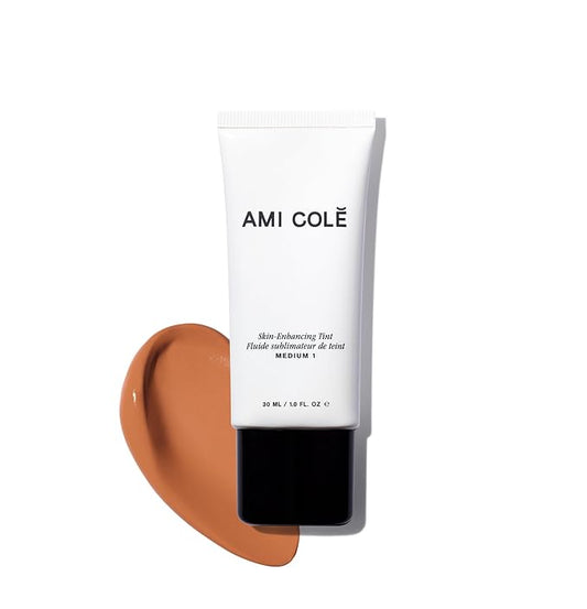 AMI COLÉ Skin-Enhancing Tinted Moisturizer (Medium 1), tinted moisturizer for face, bb cream, skin tint, face makeup-VivaGrace Women