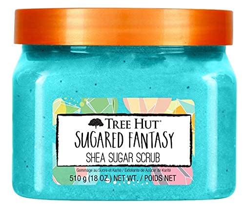 Tree Hut Sugared Fantasy Shea Sugar Scrub | Exfoliating Body Scrub Removes Dead, Dry Skin for a Soft & Hydrated Feel | Nourishing Essential Body Care | 18 fl oz.-VivaGrace Women