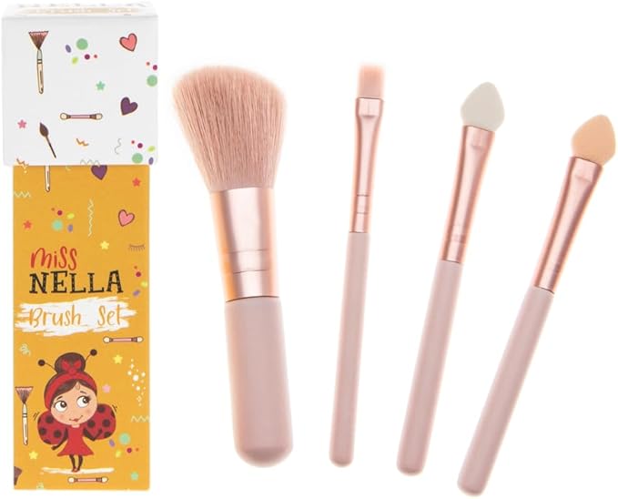 MISS NELLA Kids Makeup & Nail Polish Set for Little Girly Girls, Safe and Fun Gift - Hypoallergenic, Dermatologically Tested Kid-Friendly, Non-Toxic, Cosmetic Bag Included – Special Edition-VivaGrace Women