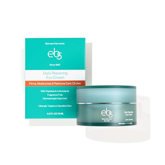 eb5 Daily Repair Eye Treatment | Under Eye Cream for Dark Circles and Puffiness | Anti-Aging Eye Cream with Peptides for Women and Men - 0.50oz-VivaGrace Women