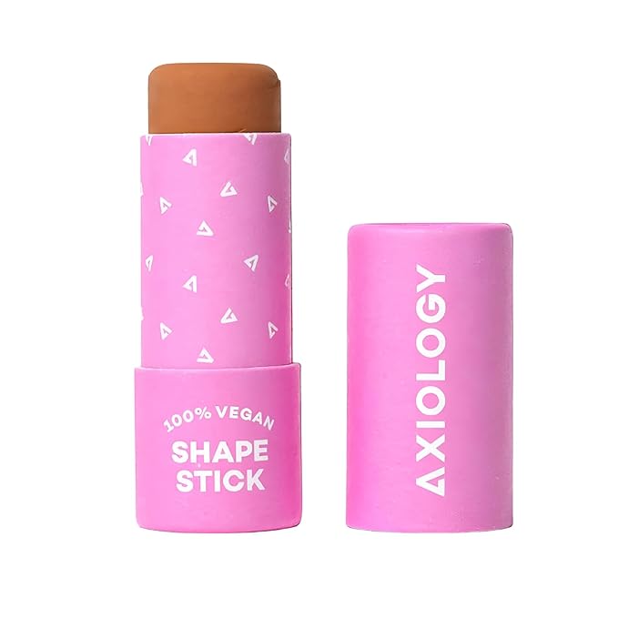 Axiology Shaping Stick for Definition, Bronzing, and Contour Foundation Shape Stick Cream Bronzer Pen Professional Face Shaping & Contouring Buildable Coverage, Long Lasting Shade Cheeks Vegan (Light)-VivaGrace Women