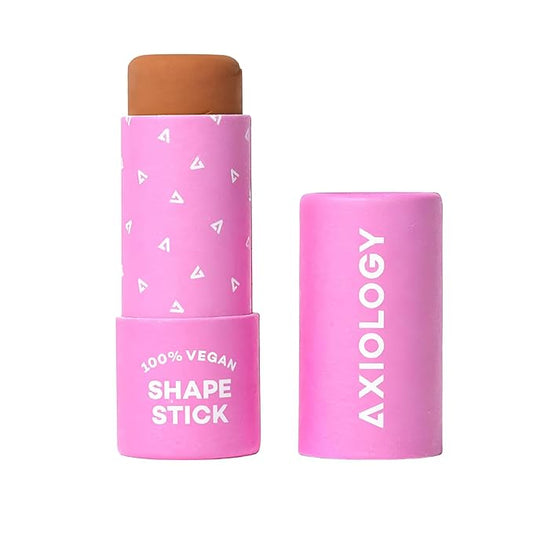 Axiology Shaping Stick for Definition, Bronzing, and Contour Foundation Shape Stick Cream Bronzer Pen Professional Face Shaping & Contouring Buildable Coverage, Long Lasting Shade Cheeks Vegan (Light)-VivaGrace Women