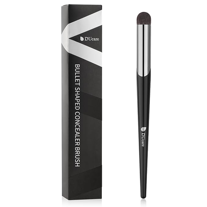 DUcare Tapered Small Concealer Brush Under Eye, Nose Contour Brush Mini Makeup Brushes Ideal for Liquid, Cream, and Powder Concealer(V03)-VivaGrace Women