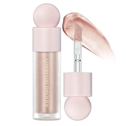 GECOMO Liquid Contour Beauty Wand Face Highlighter Bronzer Makeup Stick, Dewy Finish, Moisturizing Silky Smooth Texture 0.25 Oz/ 7.5ml - 03 ROSE GOLD-VivaGrace Women