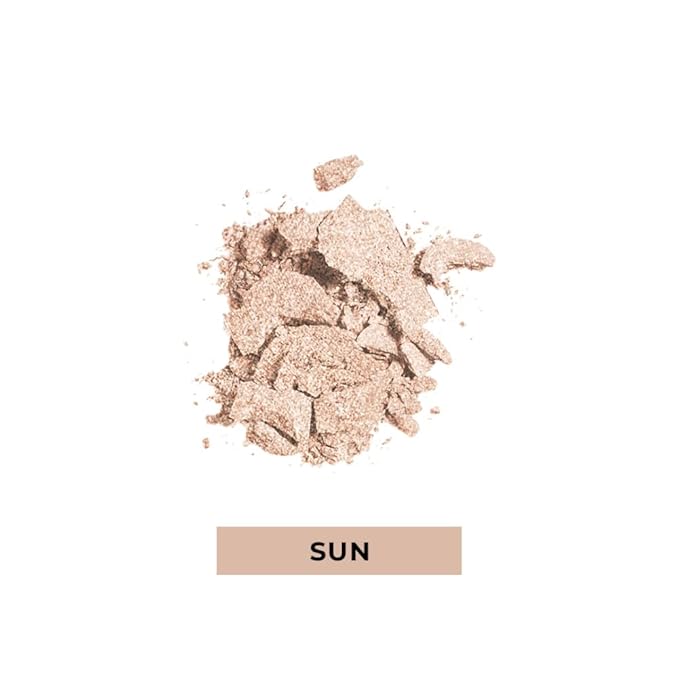LAMEL Glow Highlighter: Face Make Up & Contour Palette in Deep, Vibrant Colors - Natural Shimmer - Compact Size & Perfect for Travel - Cruelty Free - 3.8gr/0.13 oz 402 (Sun)-VivaGrace Women