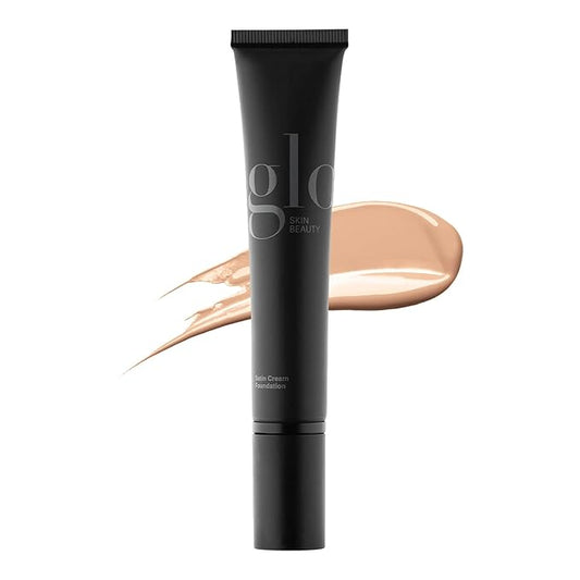 Glo Skin Beauty Satin Cream Foundation Makeup for Face, Natural - Full Coverage, Semi Matte Finish, Conceal Blemishes & Even Skin Tone-VivaGrace Women
