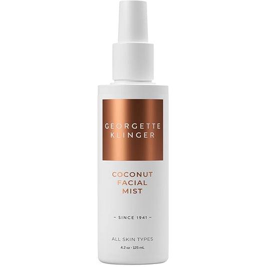 Georgette Klinger Coconut Facial Mist - Hydrating, Long-Lasting Makeup Setting Spray with Moisturizing Antioxidants for Dewy Matte Face, Protects and Plumps Dehydrated Skin - 4.2 oz-VivaGrace Women