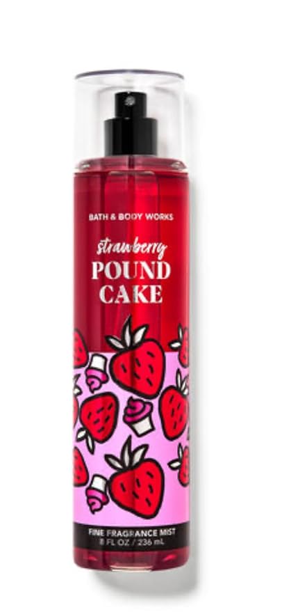 White Barn - Bath and Body Works - Gift Set 2 Piece Bundle - with Gift Bag HELLO GORGEOUS (Strawberry Pound Cake)-VivaGrace Women