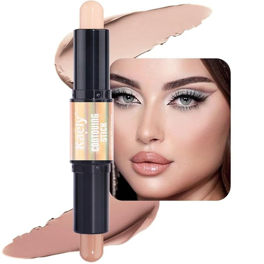 evpct 2in1 Face Shaping & Contouring Stick Cream Contour Concealer Bronzer Stick Makeup Kit for Beginner Face Highlighter Makeup Stick contorno maquillaje de maquillaje profesional,ORIGINAL Light-VivaGrace Women