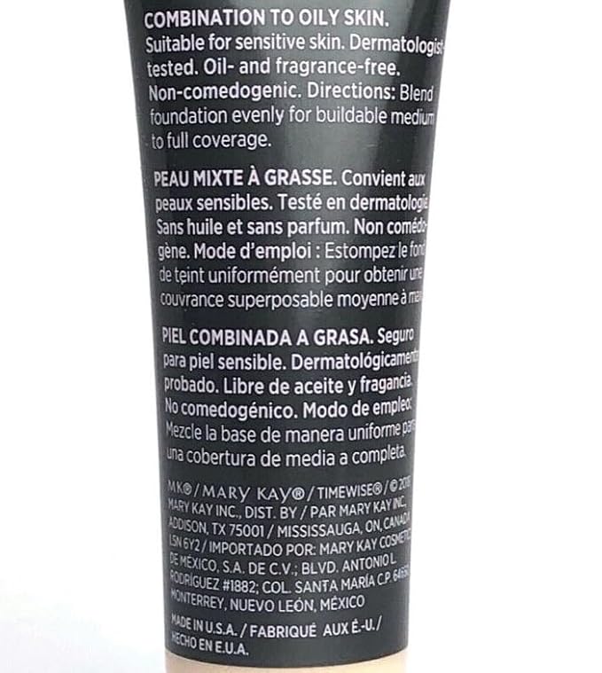 Mary Kay Timewise Matte 3D Foundation Ivory C110-VivaGrace Women