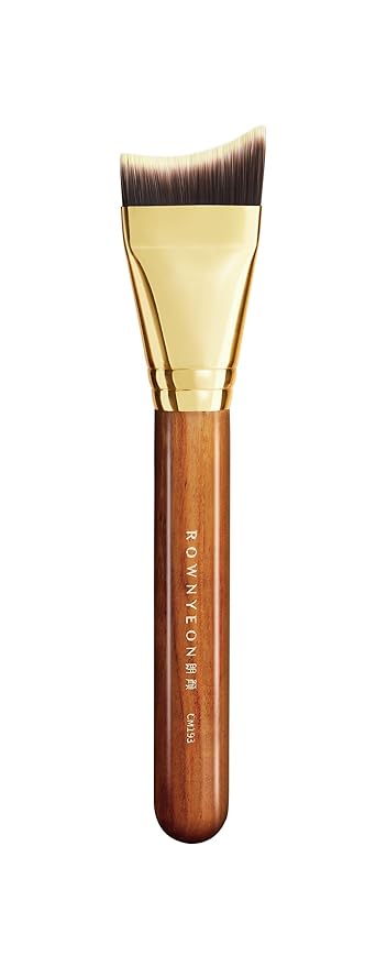 Desert Oak Series Mermaid Tail Foundation Brush - Airbrush - Filter Finish for Liquid & Cream Foundation, Bubinga Wood Handle (CM 193)-VivaGrace Women