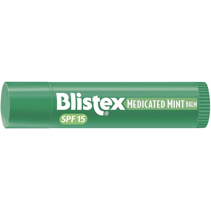 Blistex Medicated Mint Balm SPF 15 0.15 oz (Pack of 9)-VivaGrace Women