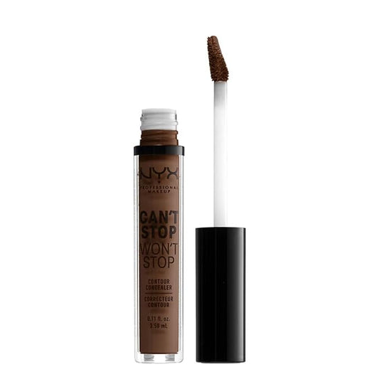 NYX PROFESSIONAL MAKEUP Can't Stop Won't Stop Contour Concealer, 24h Full Coverage Matte Finish - Deep-VivaGrace Women