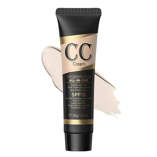 CC Cream with SPF 15, CC Cream Tinted Moisturizer, CC Cream Foundation Full Coverage Correcting Dullness Uneven Skin Tone, Watrerproof Long Lastng CC Cream Hydration Concealer (Iovry)-VivaGrace Women