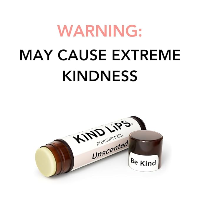 Kind Lips Lip Balm - Nourishing & Moisturizing Lip Care for Dry, Chapped Lips | Infused with Shea Butter & Beeswax | Unscented Pack | 0.15 Oz (Pack of 3)-VivaGrace Women