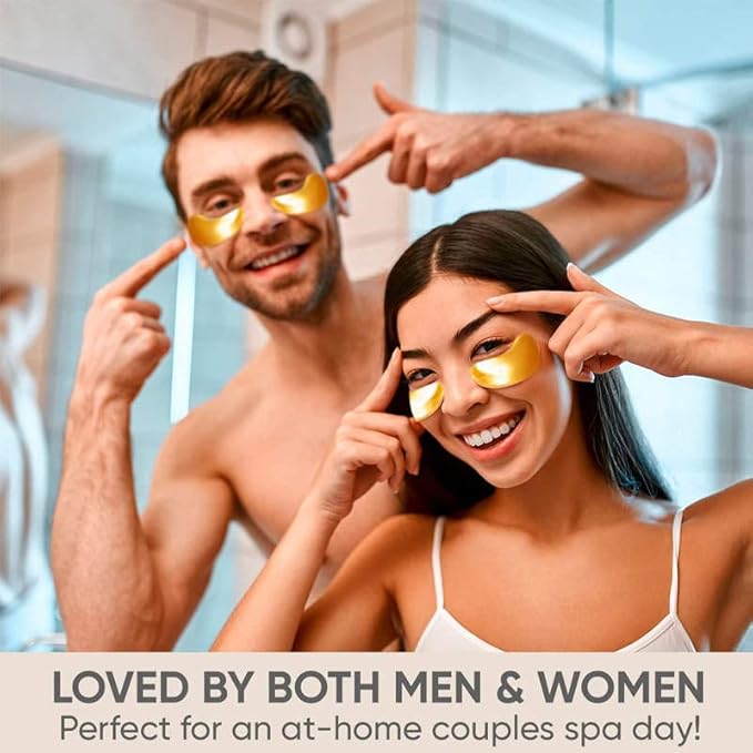 Gold Eye Mask Patches-VivaGrace Women