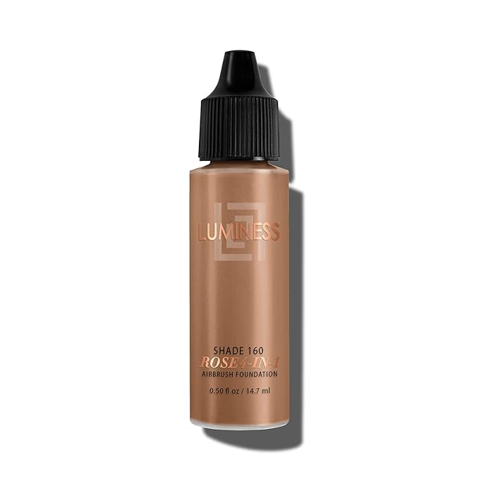 Luminess Air Rose 4-in-1 Airbrush Foundation - Shade 160, 0.50 oz Rich-VivaGrace Women