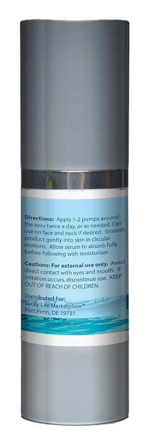 Pro Hydrossential 2x Serum - Anti Aging Eye Serum - Help Improve Dark Circles, Puffy Eyes, Wrinkles, & Eye Bags - Exfoliating Vitamin C Serum with Lactic Acid - Aid Collagen Production & Soothe Skin-VivaGrace Women
