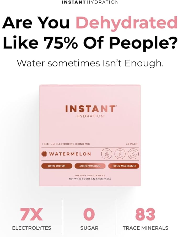 Instant Hydration Electrolytes Powder Packets - Electrolyte Drink Mix - Zero Sugar - Keto, Vegan, Gluten-Free, Non-GMO - Boost Recovery, Brain Health, Muscle & Tissue Support- 30 Sticks-VivaGrace Women