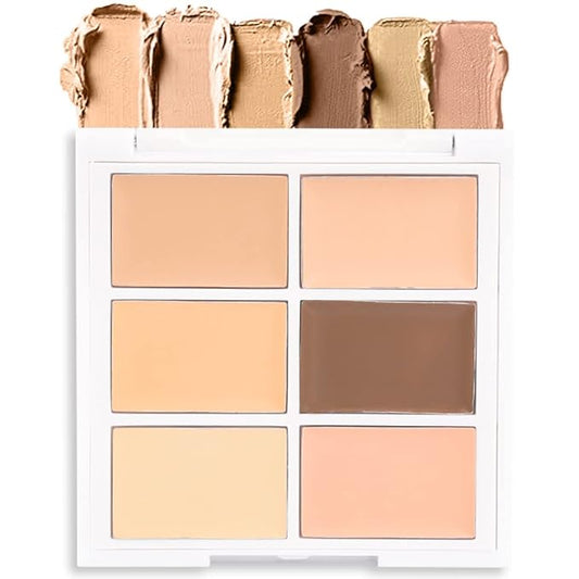 Concealer Cream Makeup Palette Color Corrector,Under Eye Brightener Concealer Dark Circle Concealer Palette,Waterproof Foundation Cream Based Makeup Palette Full Face Contour Kit for Beginners-VivaGrace Women