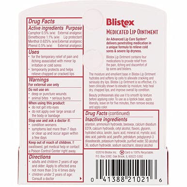 Blistex Lip Oint Bns Size .21z Blistex Lip Ointment .21oz-VivaGrace Women