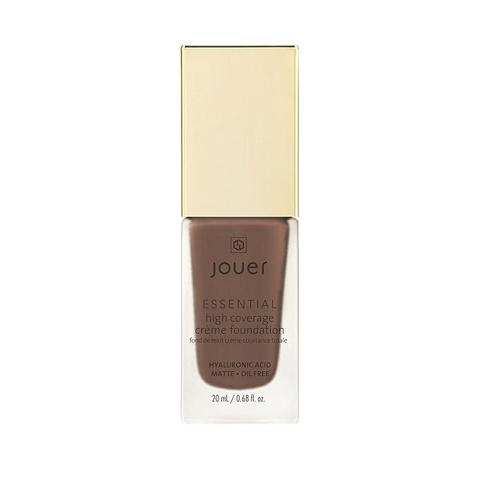 Jouer Essential High Coverage Crème Foundation - Available in 50 Shades for All Skin Tones - Healthy Ingredients - Paraben, Gluten & Cruelty Free - Vegan Friendly-VivaGrace Women